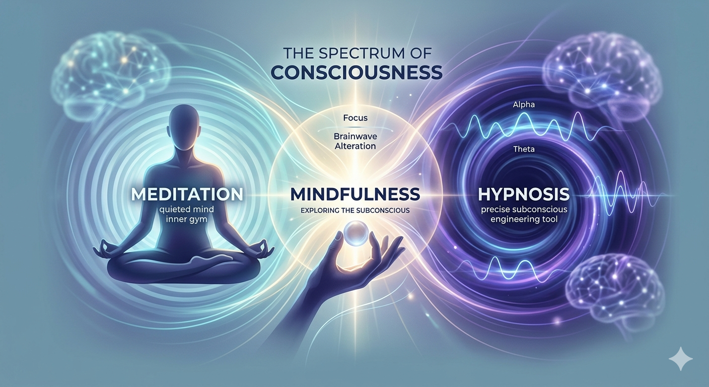 催眠 | 正念 | 冥想：有什麼不同和差異？